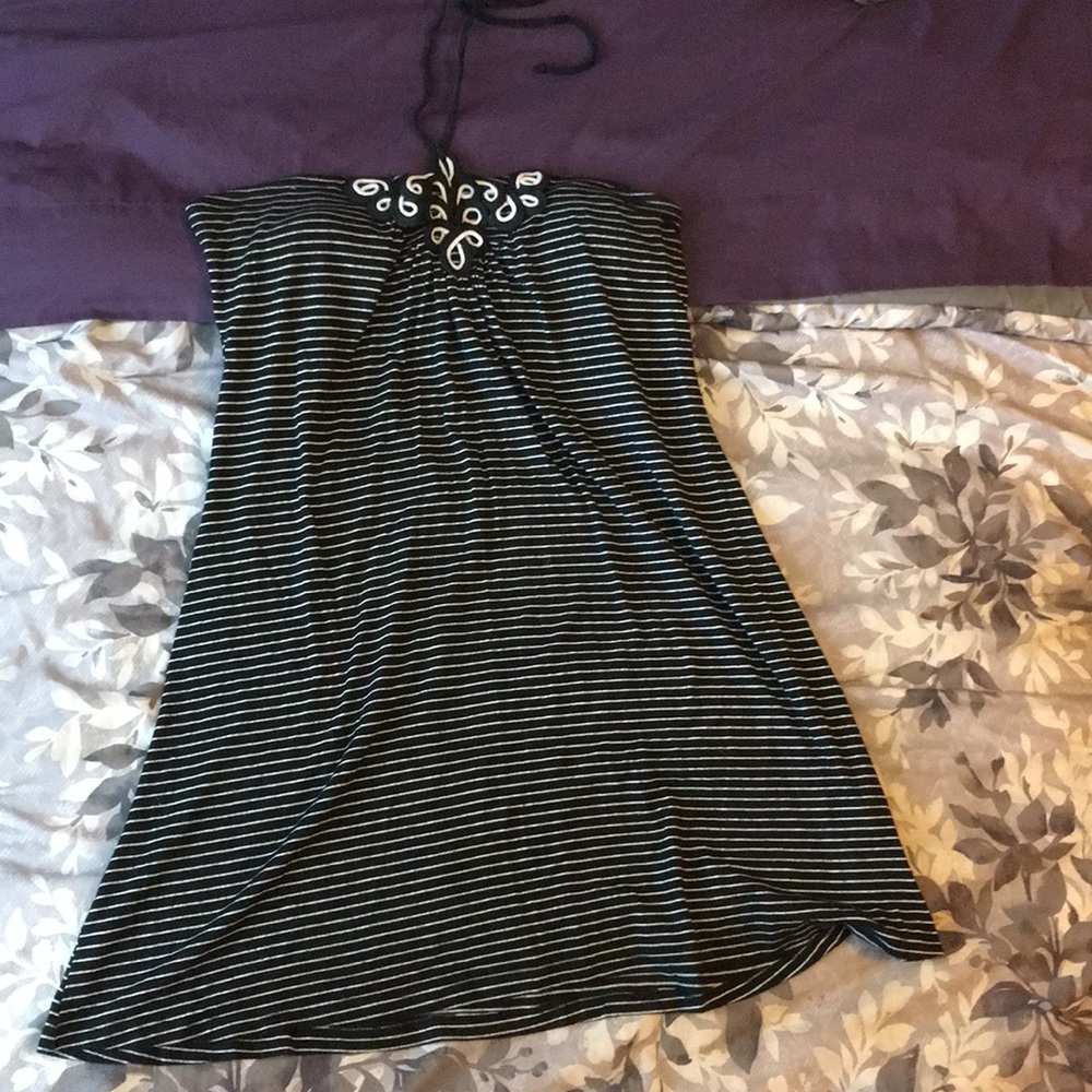 Striped Halter Dress